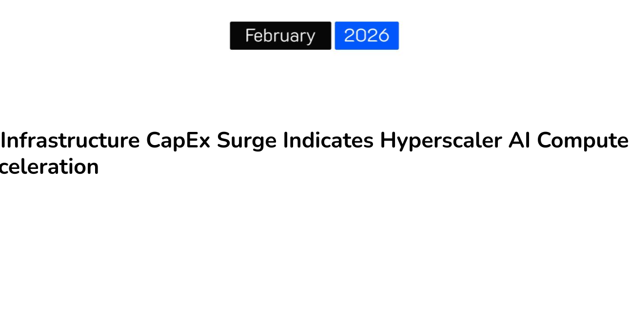 AI Infrastructure CapEx Surge Indicates Hyperscaler AI Compute Acceleration